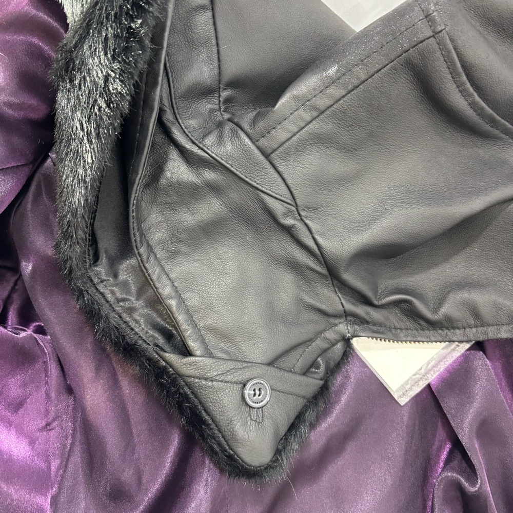 Isaac Mizrahi Black Leather Jacket - Picture 9 of 9